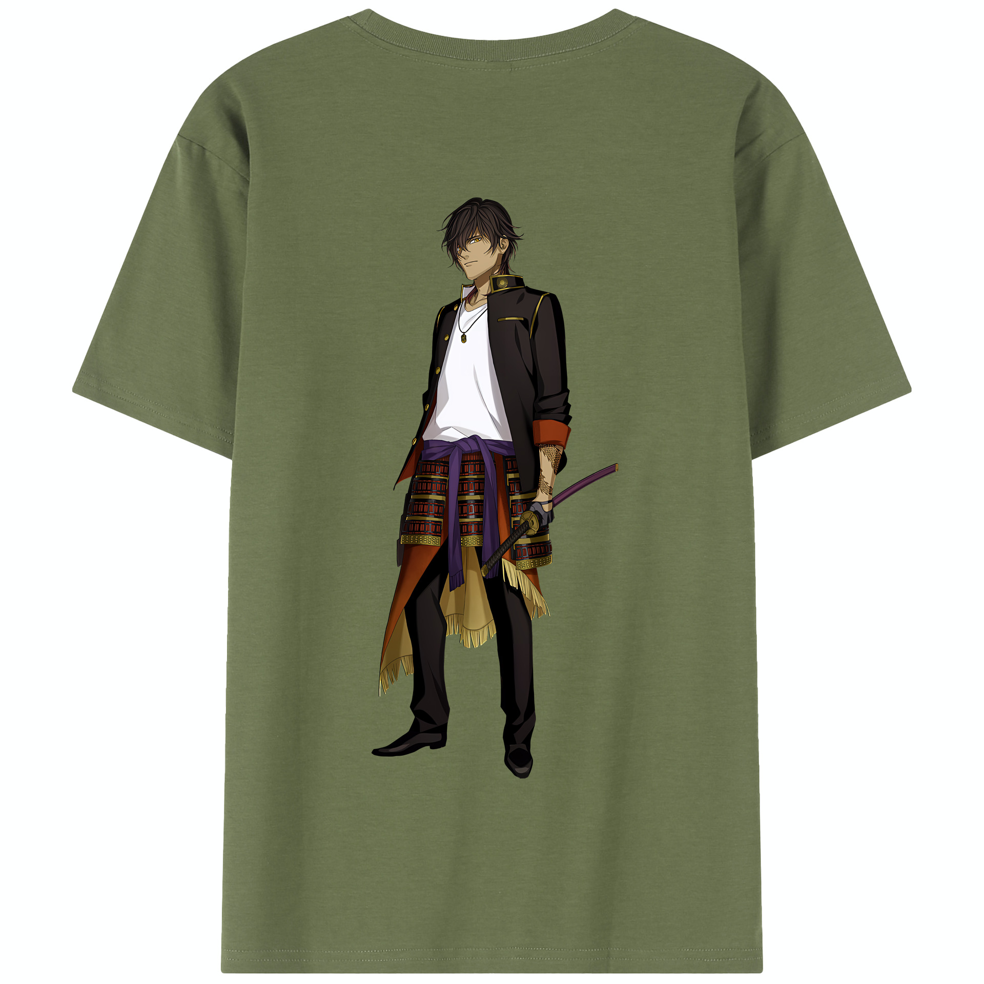 （画像用） 刀剣乱舞 Touken Ranbu 綿100％半袖Tシャツ（背面プリント）